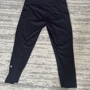 Lululemon Athletica Black Leggings with Tapered Fit